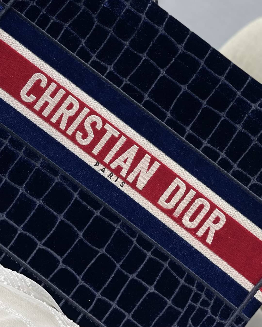 Christian Dior CD Book Embroidery Replica Tote
