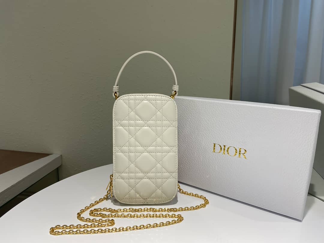 Lady Dior Dupe Lambskin 18CM Phone Holder
