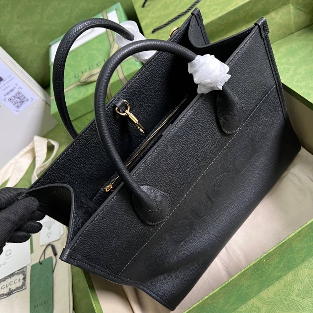 Gucci Small Leather Tote With Gucci Logo 674822 Replica Bag
