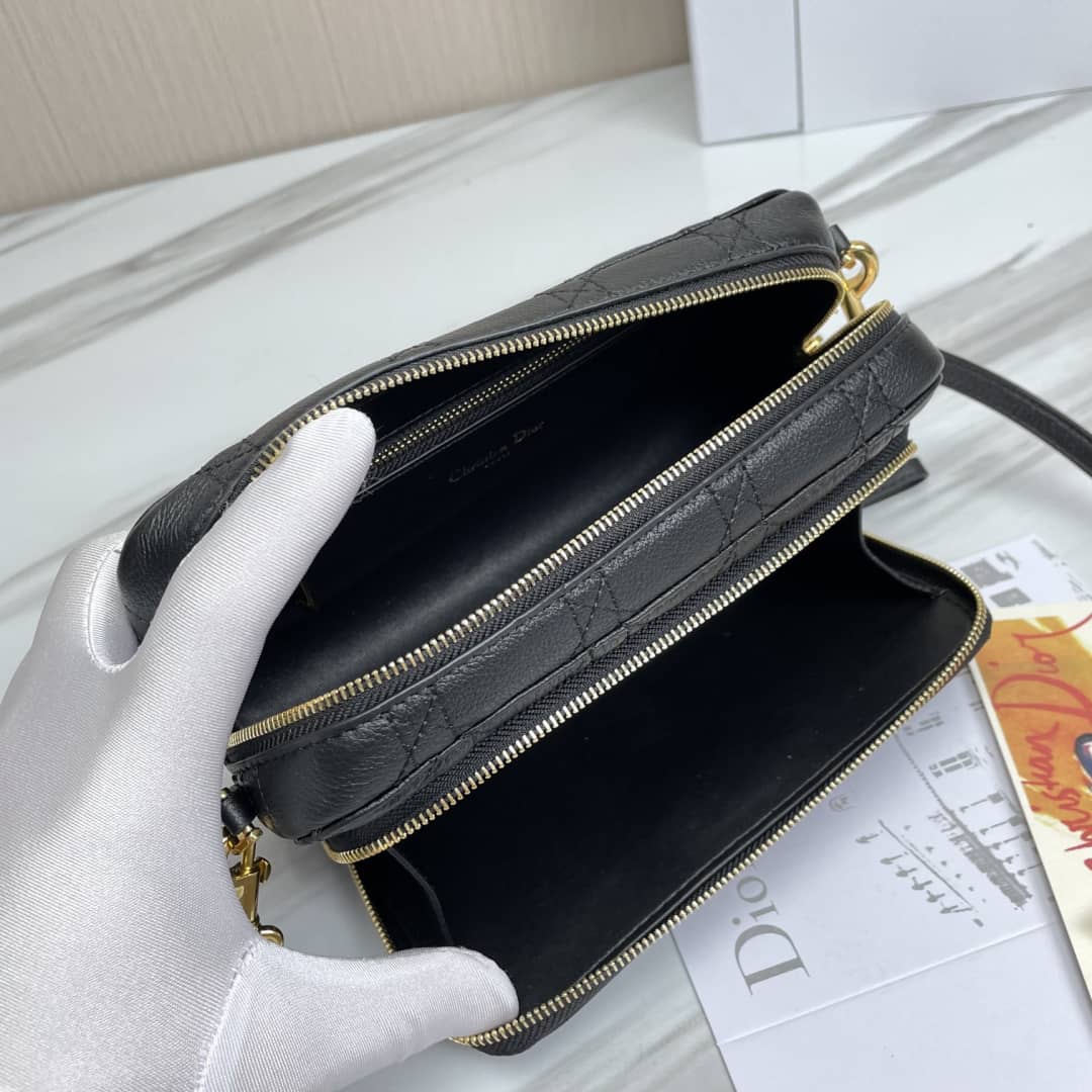 Christian Dior Caro Double Calfskin Pouch