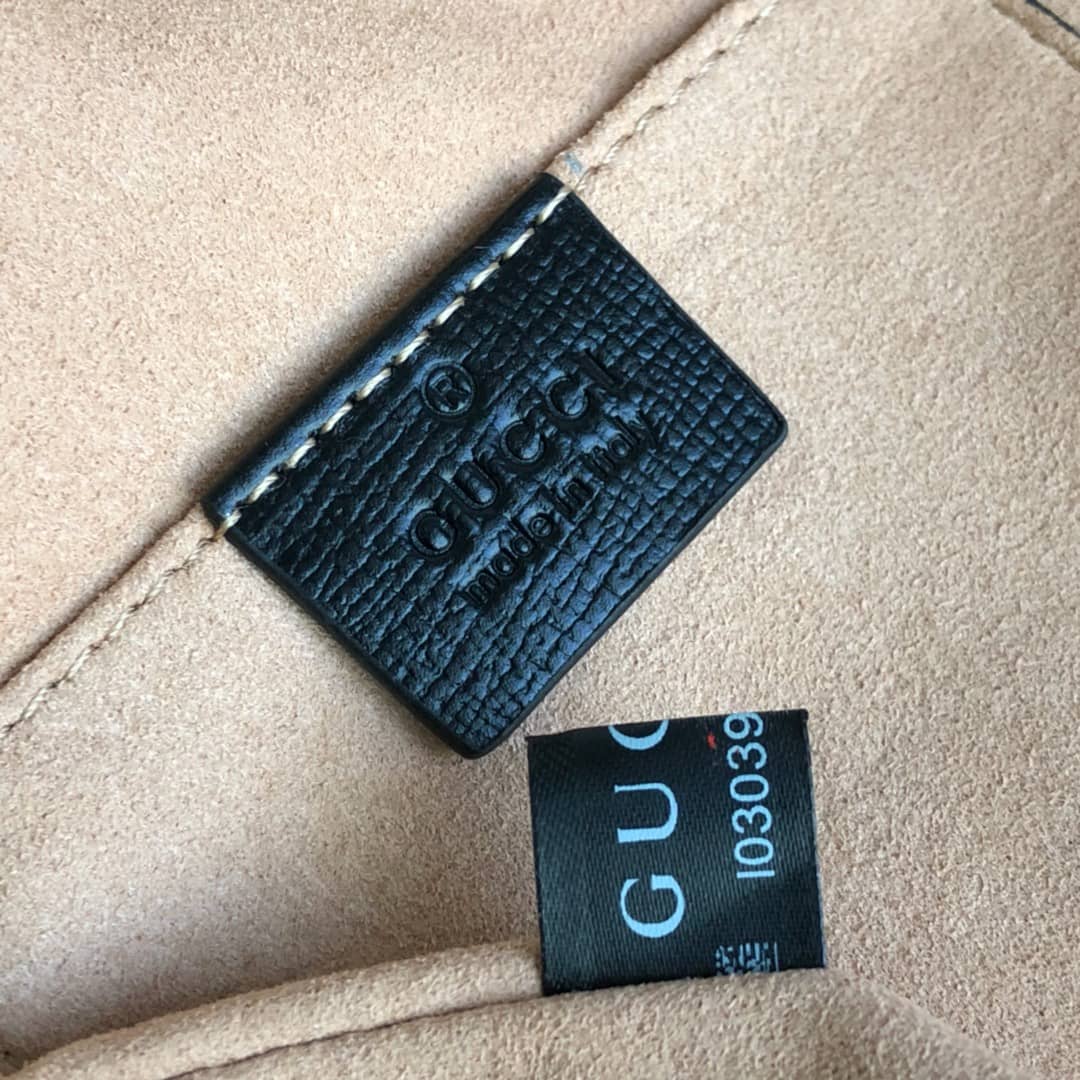 Gucci 1955 Horsebit Bucket Bag Replica Yellow Black 602118