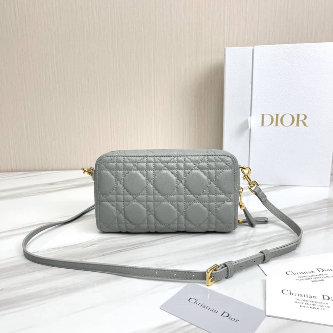 Christian Dior Caro Double Calfskin Pouch