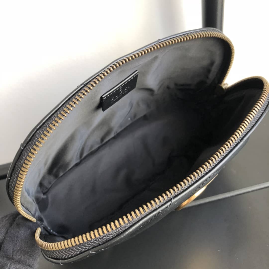 Gucci GG Marmont Quilted Vanity Bag Replica Black 625690