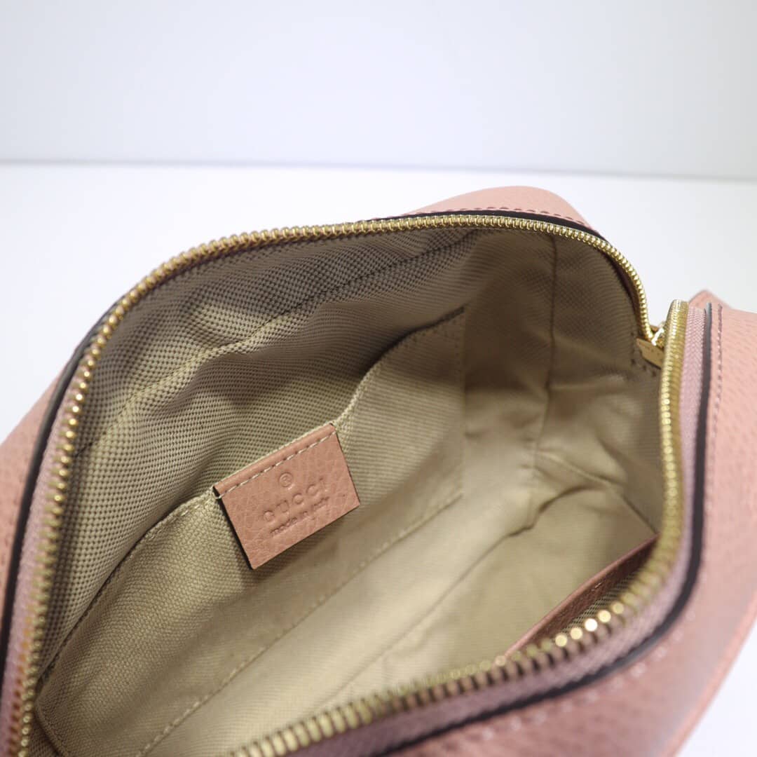 Gucci GG Canvas Messenger Bag Replica Pink 449172