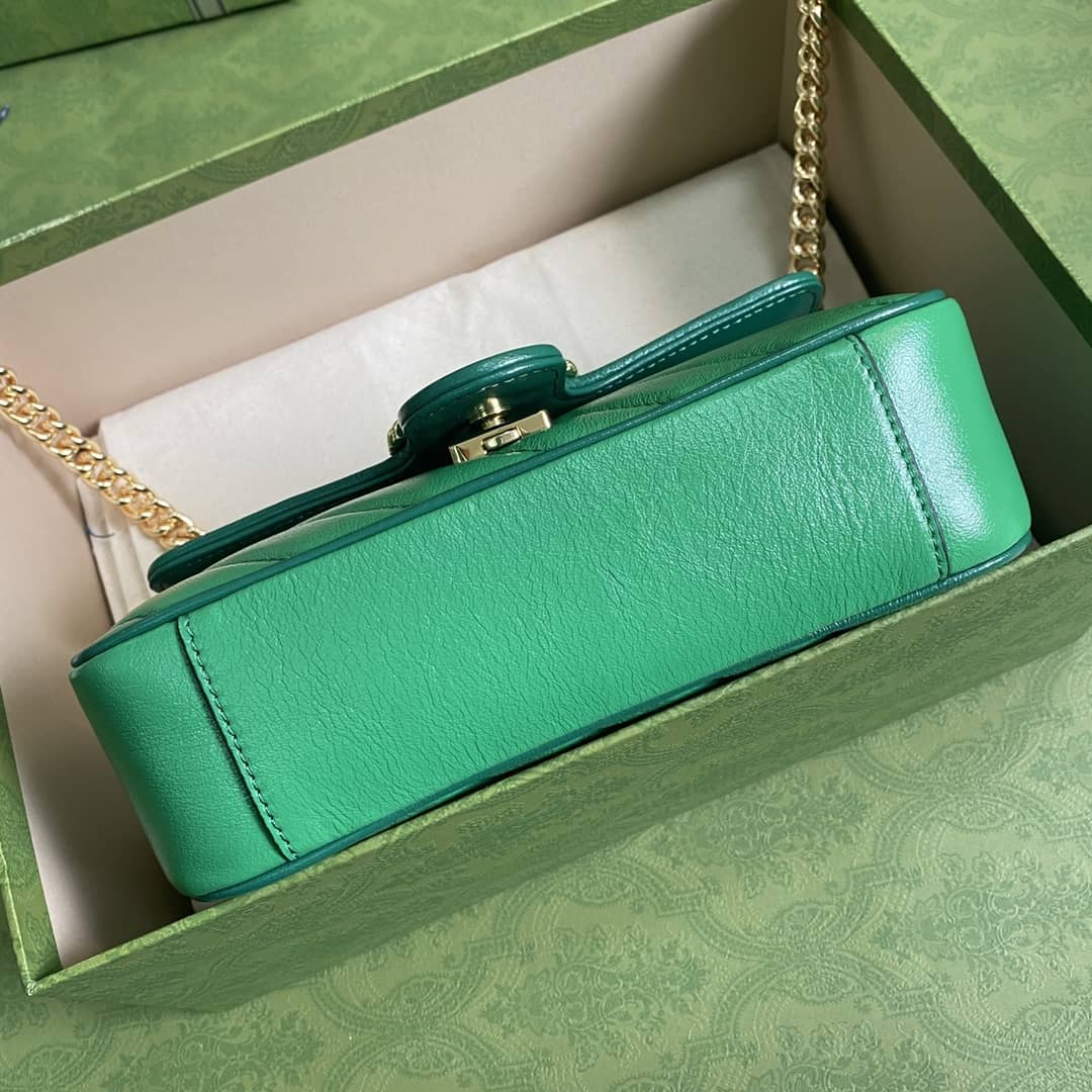 Gucci Marmont GG Matelasse Leather Mini Shoulder Bag Replica 446744