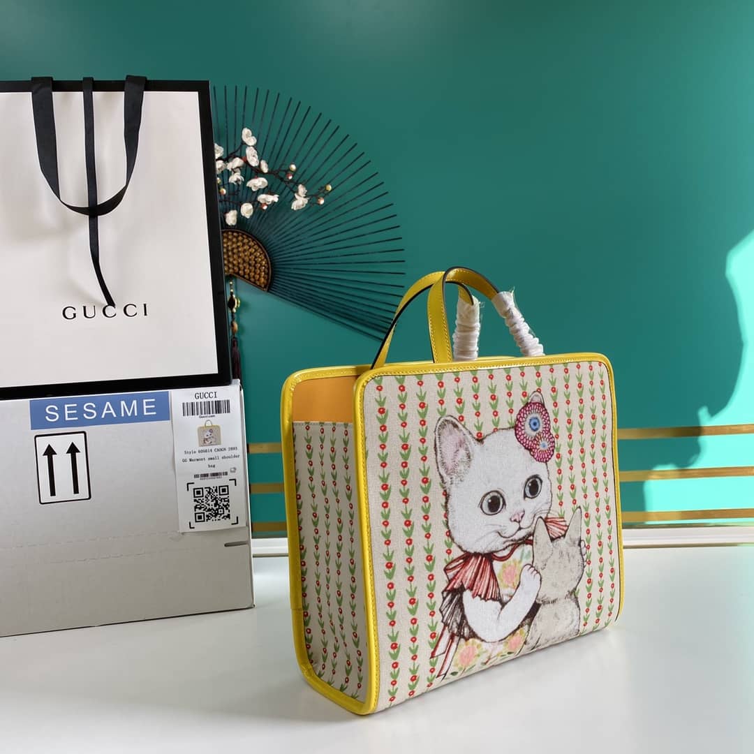 Gucci GG Printed Multicolor Kids Girl Tote Replica 605614