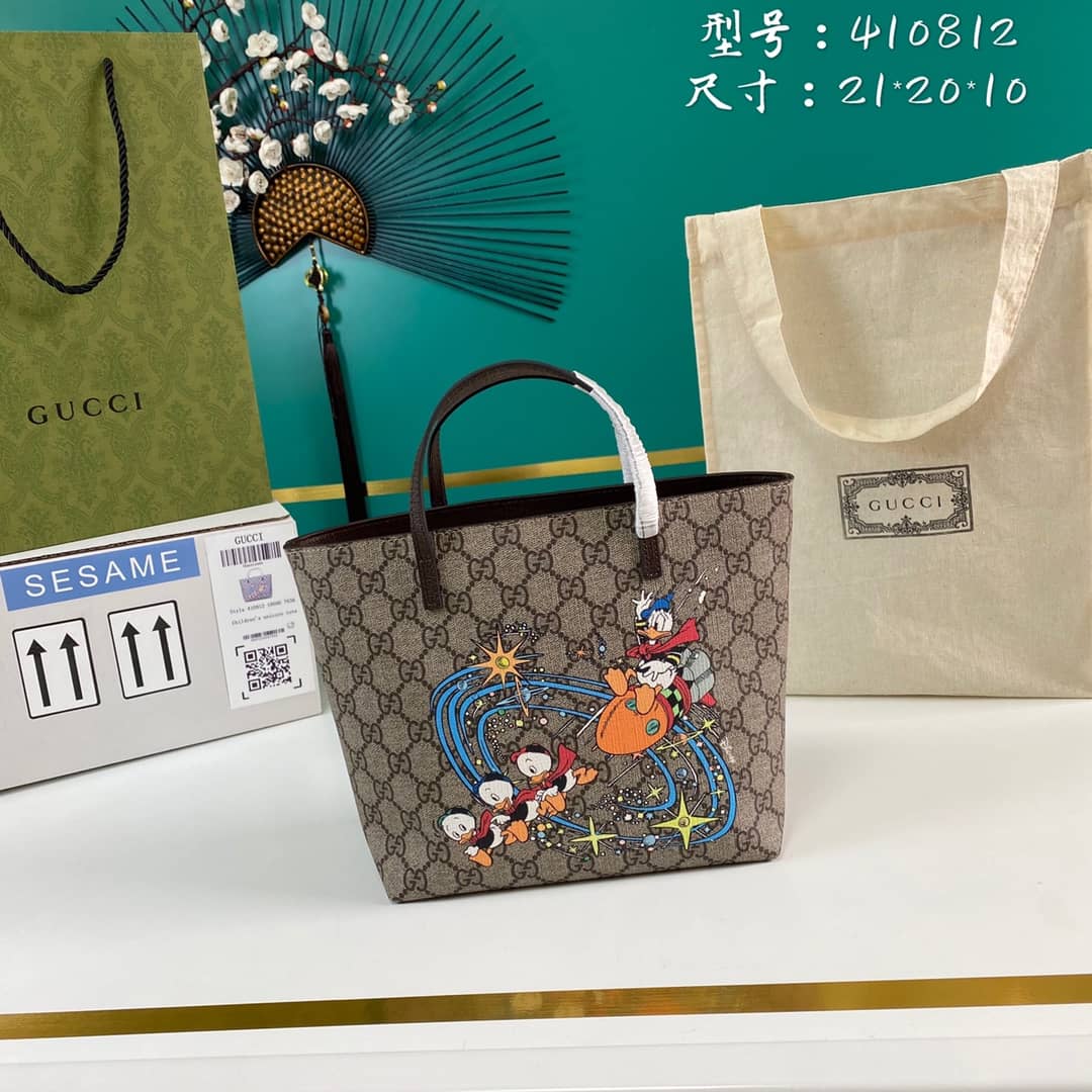 Gucci Children GG Supreme Tote Replica 410812