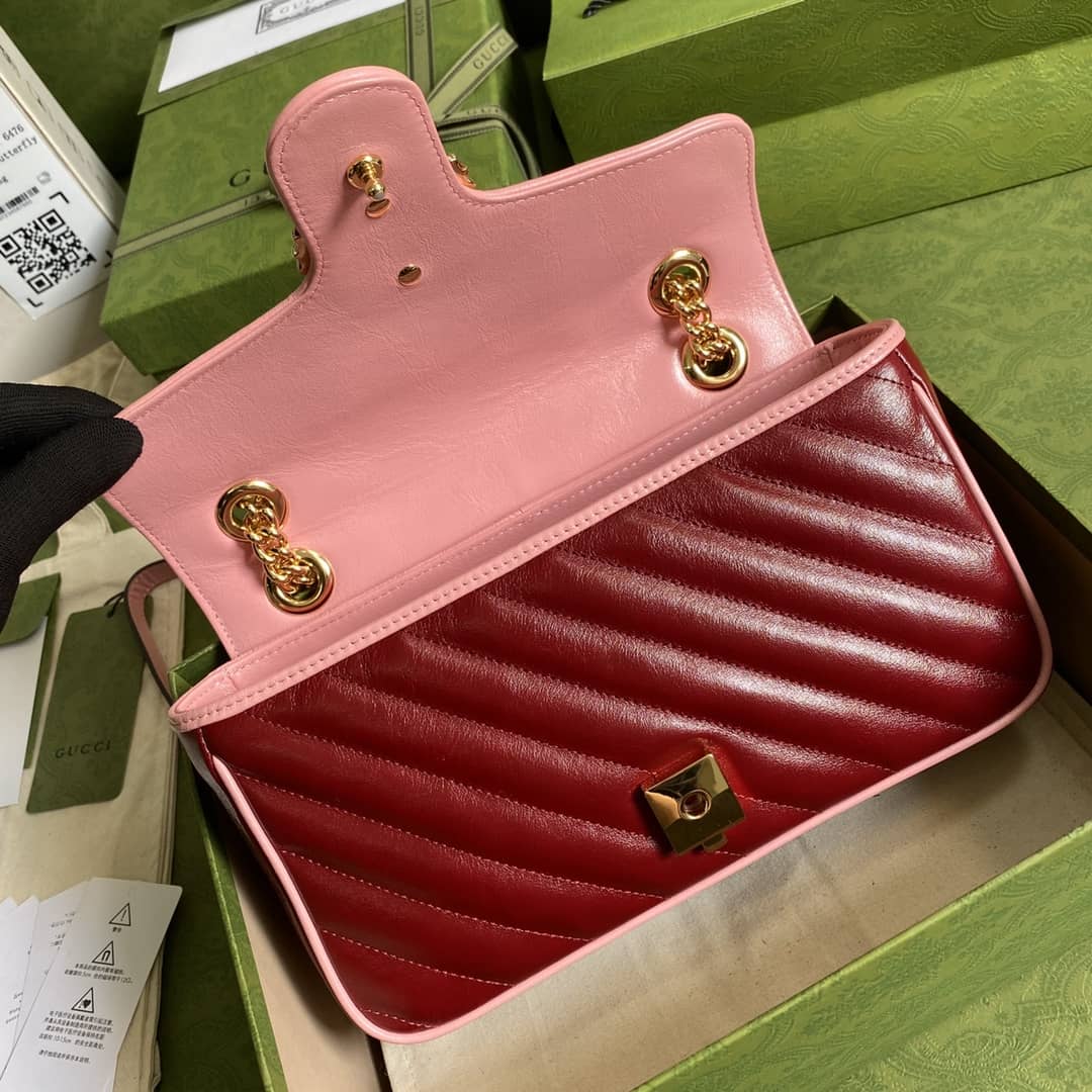 Gucci Marmont GG Small matelassé Shoulder Bag Replica 443497