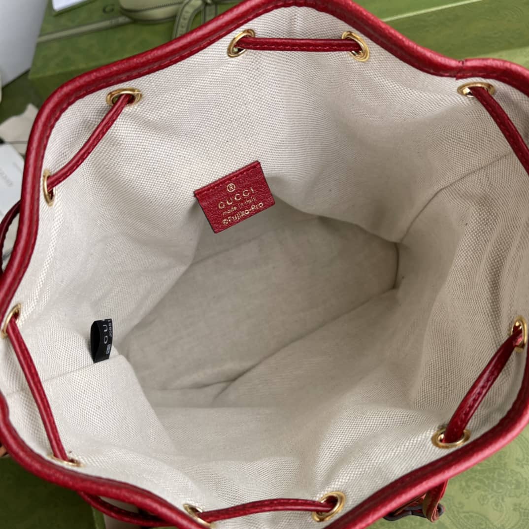 Gucci Doraemon x Gucci Small Bucket Bag Replica 655597