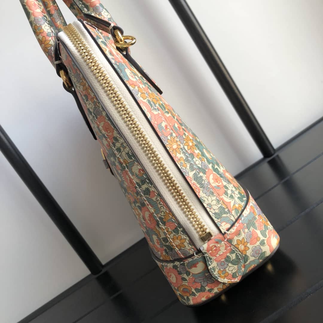 Gucci GG Horsebit 1955 Small Top Handle Printing Replica Bag 621220