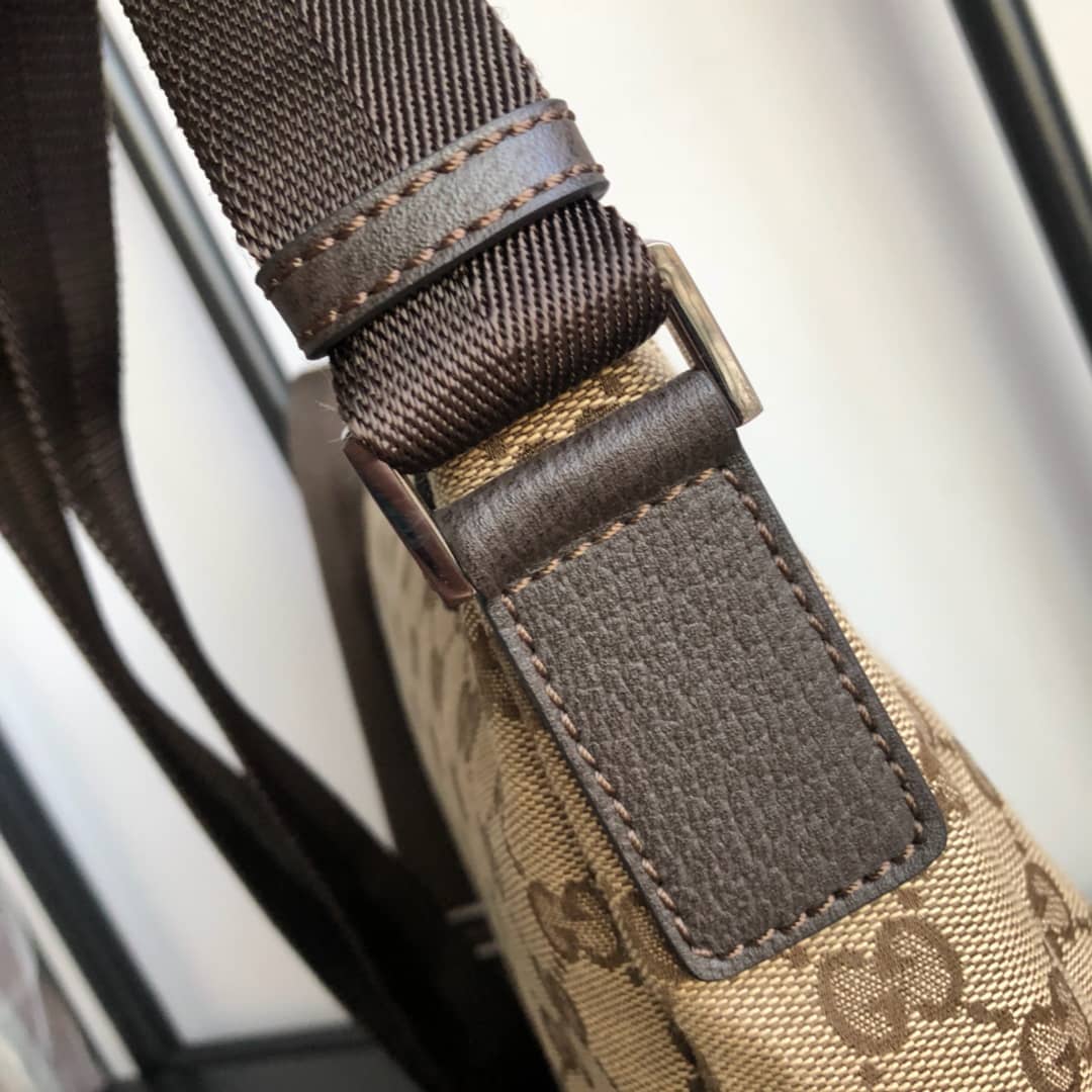 Gucci GG Canvas Shoulder Bag Replica Brown 110054