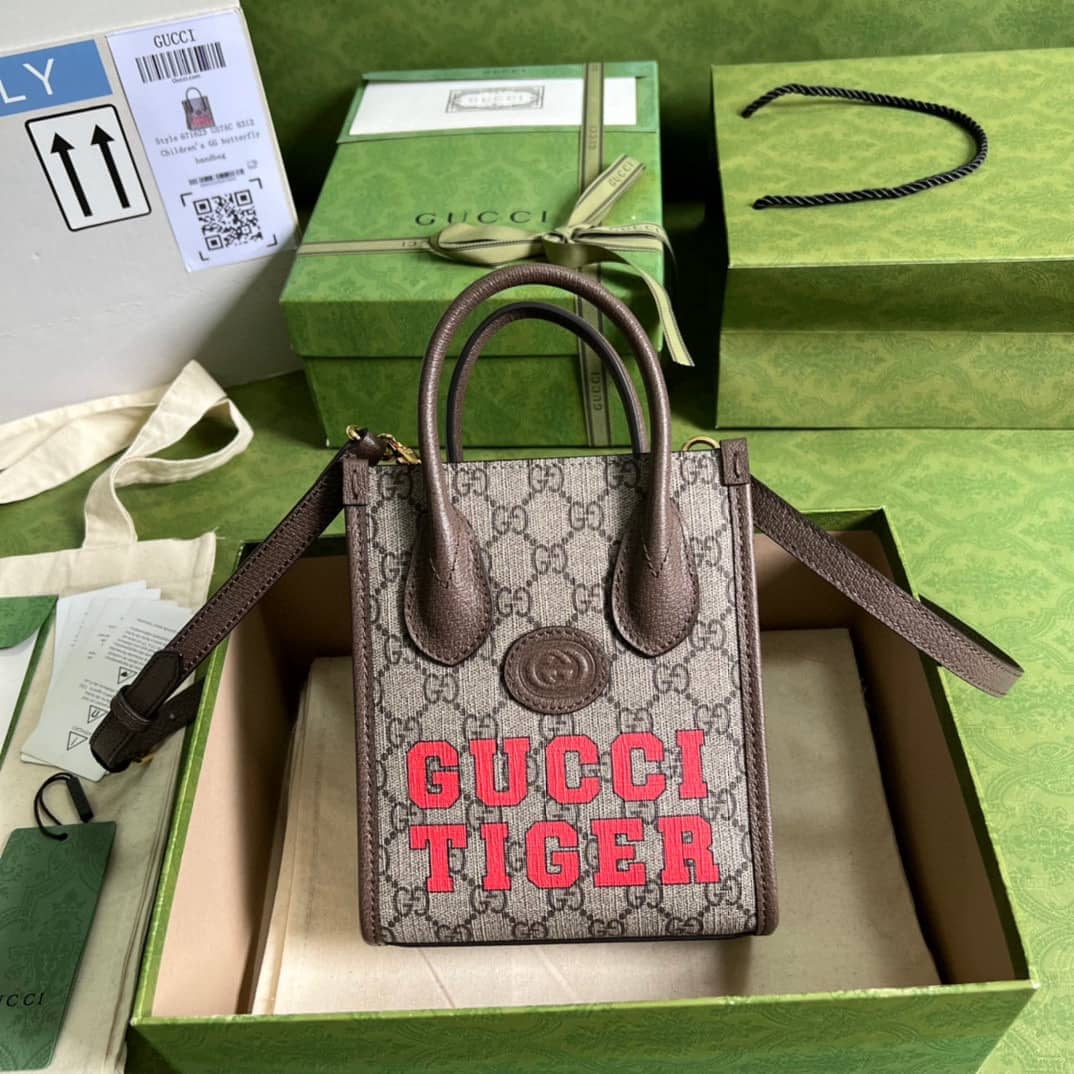 Gucci Mini Tote With Interlocking 671623 Replica Bag