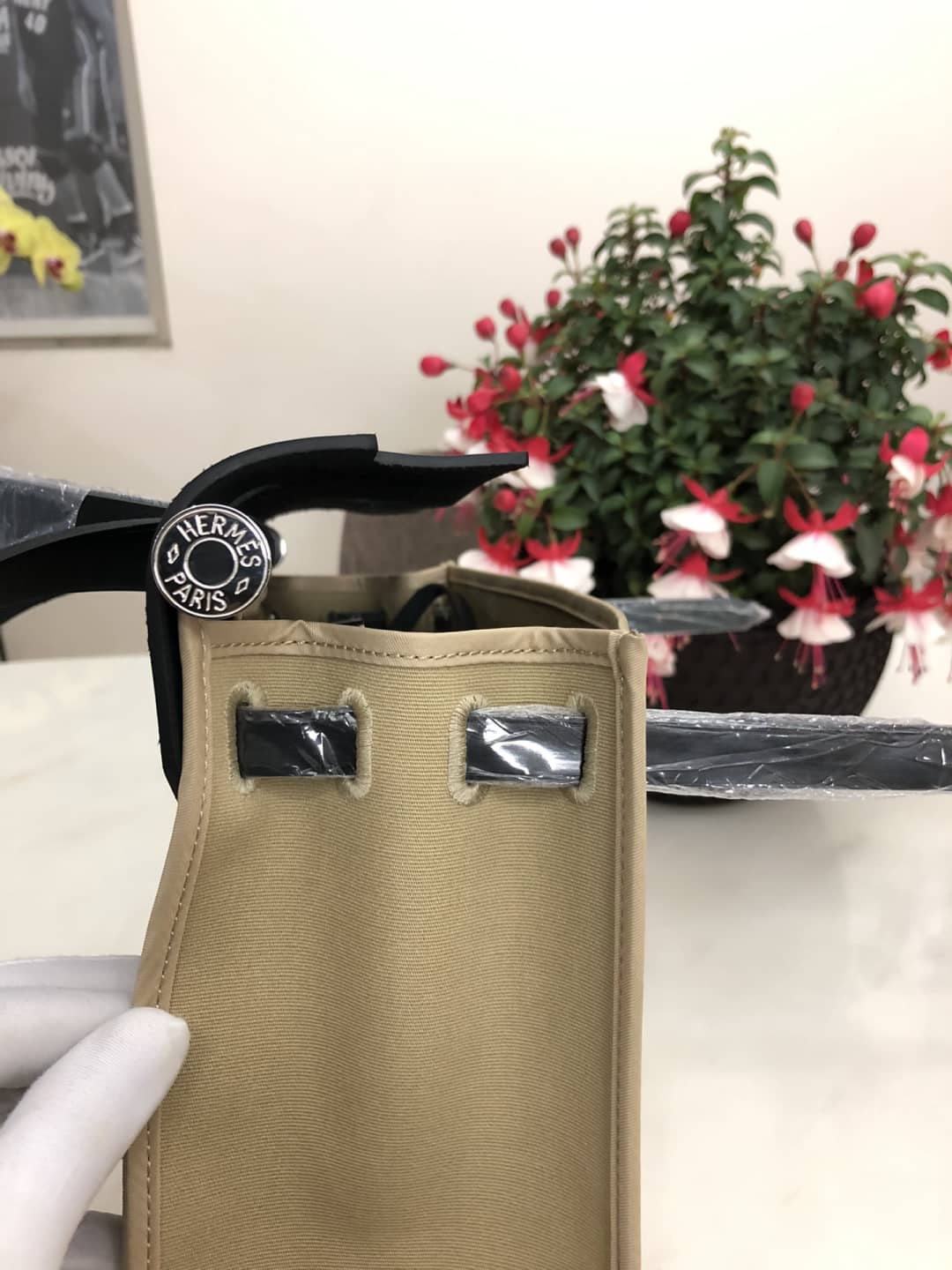 Hermes Bag Replica 31 Canvas Leather  HerBag