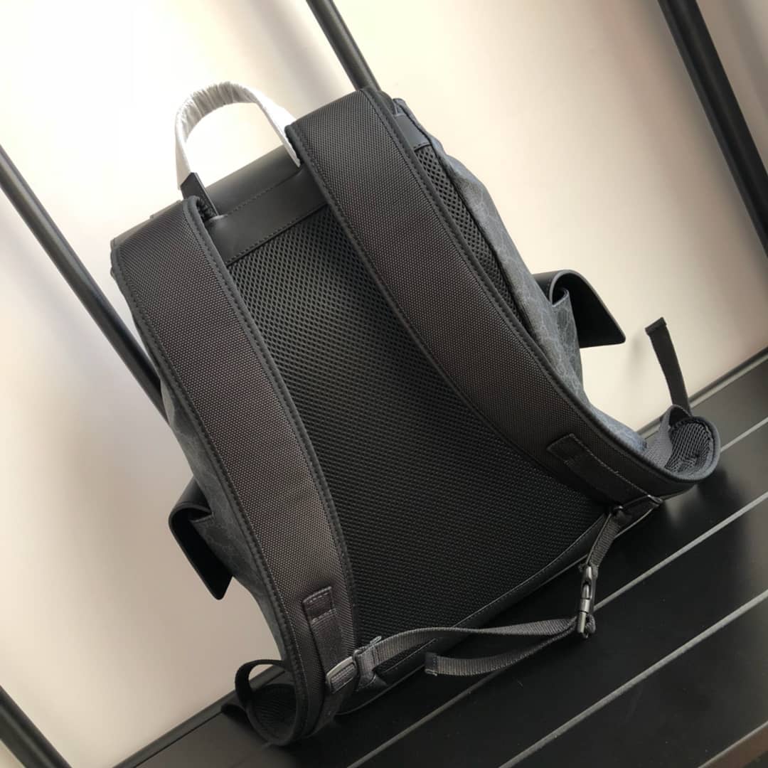 Gucci Soft GG Supreme Canvas Backpack Replica Black 450958