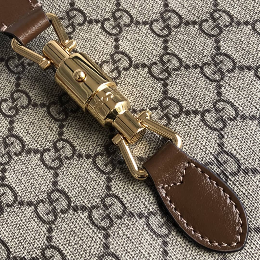 Gucci Jackie 1961 Medium GG Supreme Canvas Tote Replica 649016