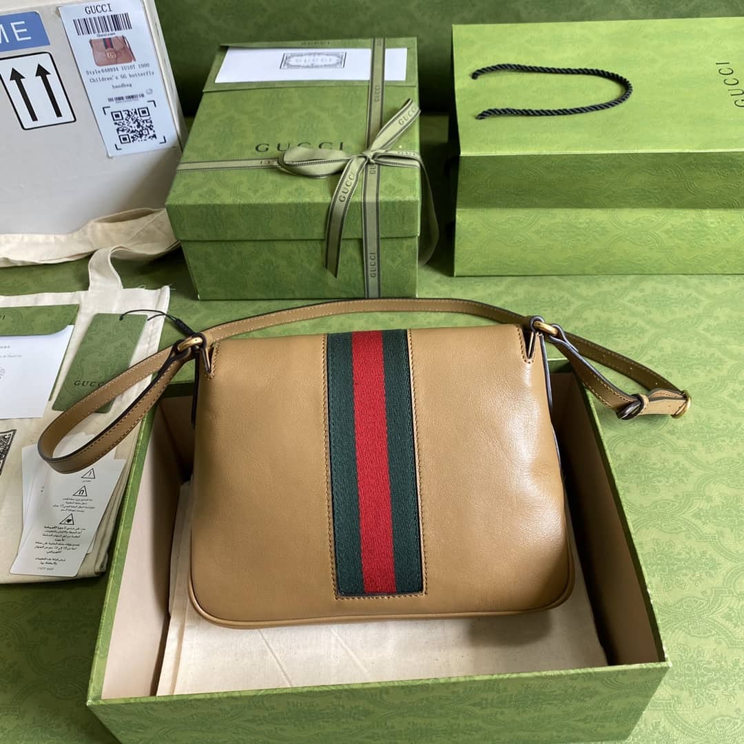 Gucci Double G Messenger Shoulder Bag Replica 648934