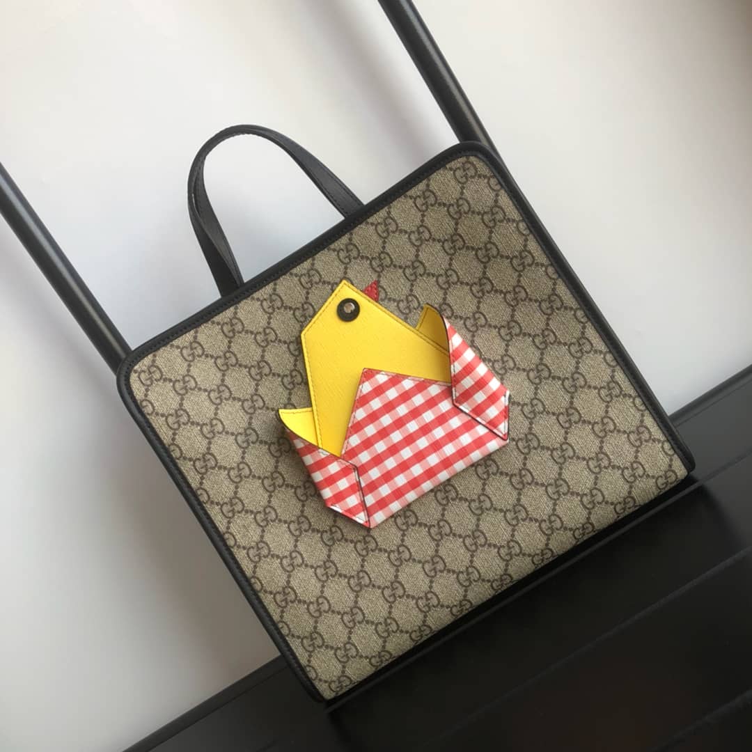 Gucci Children GG With Chick Supreme Canvas Tote Replica 606192