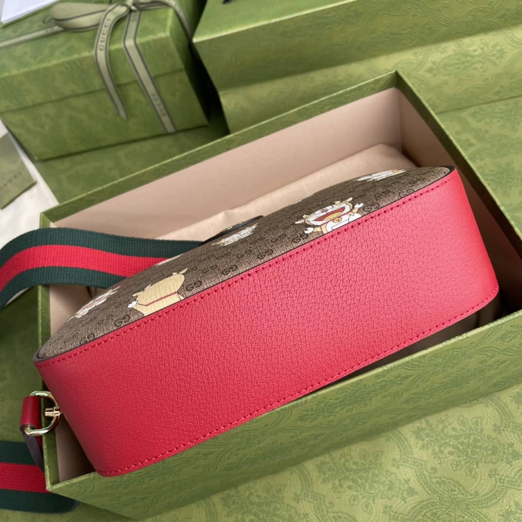 Gucci Exo-Kai Teddy Bear Supreme GG Canvas Shoulder Bag Replica 574886