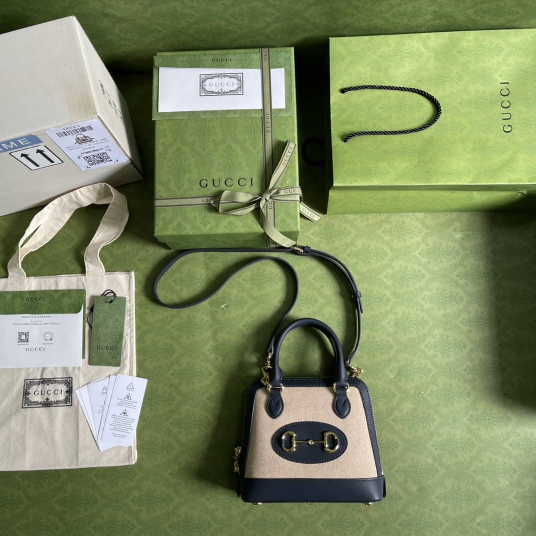Gucci 1955 Horsebit GG Mini Top Handle Bag Replica 640716