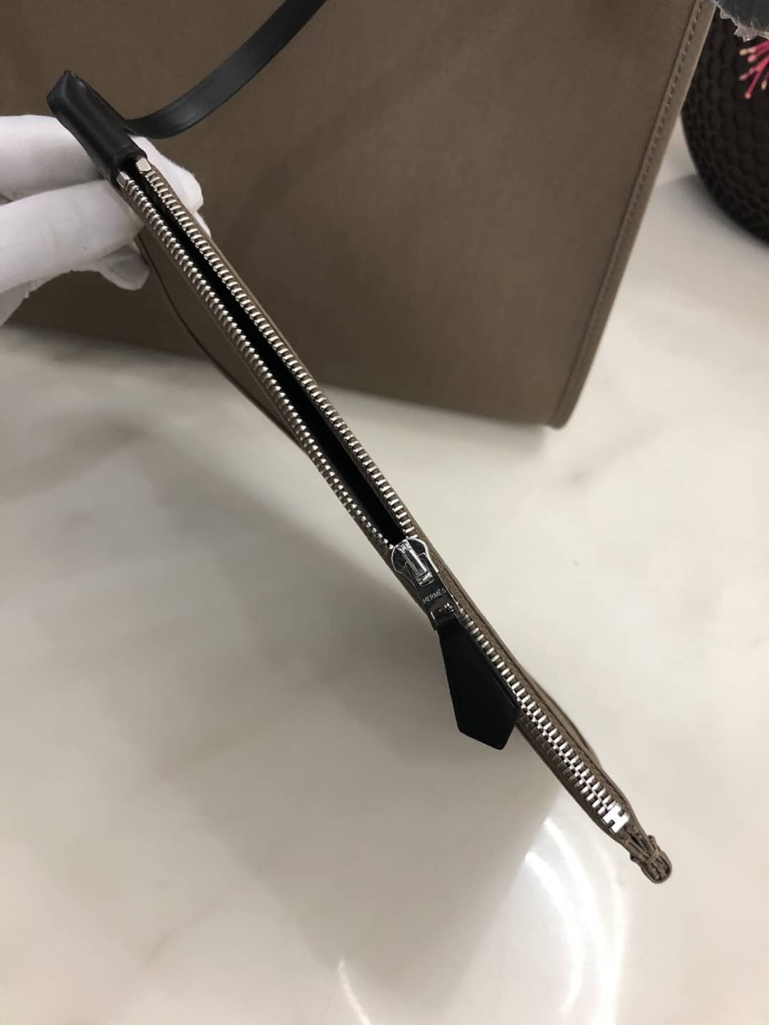 Hermes Bag Replica 31 Canvas Leather HerBag