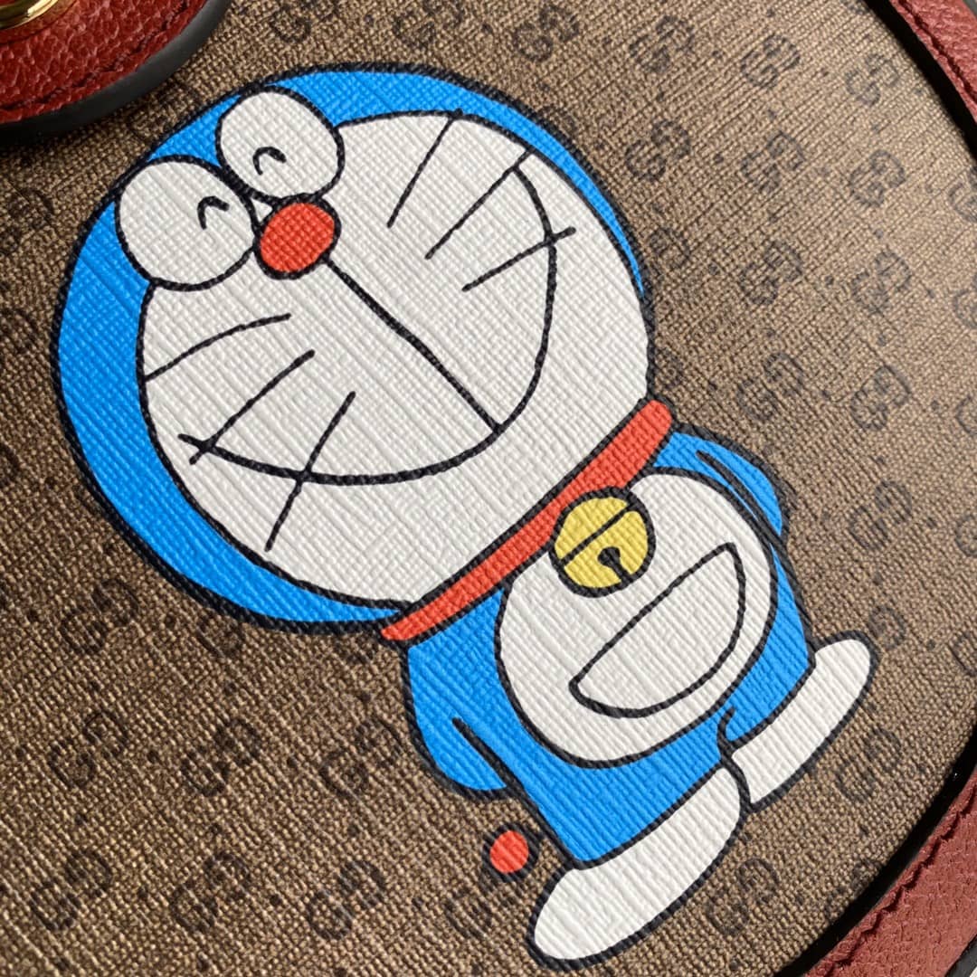 Gucci Doraemon GG Supreme Mini Shoulder Bag Replica 625216