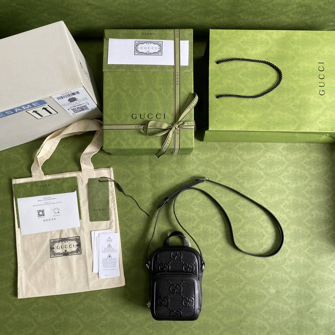 Gucci GG Embossed Mini Bag Replica 658553