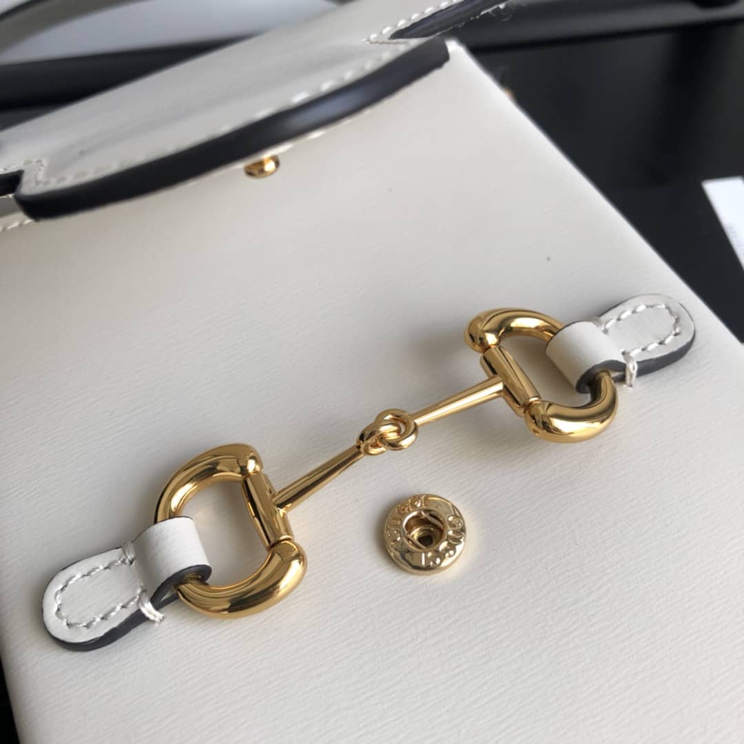 Gucci Horsebit 1955 Mini Bag Replica White 625615