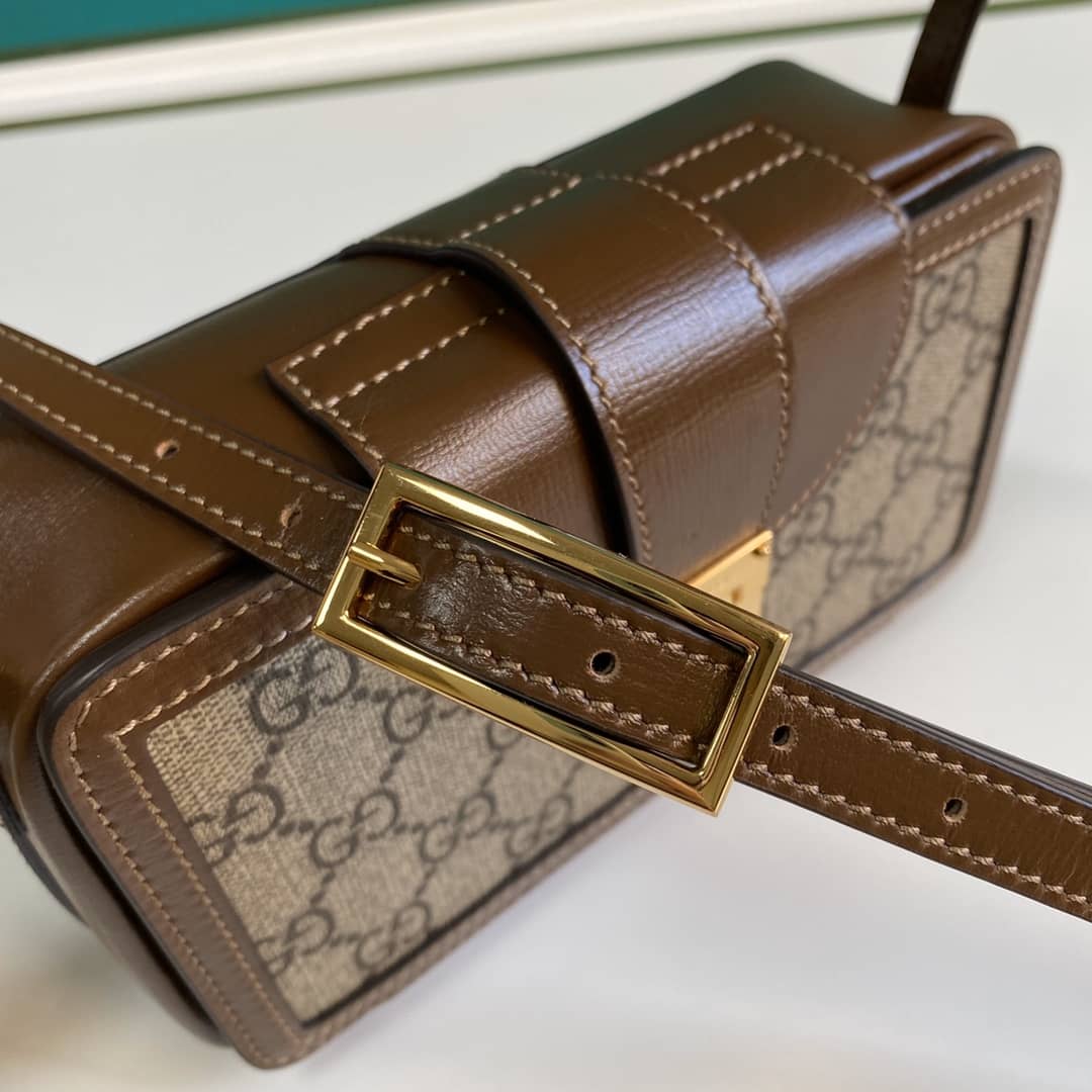 Gucci GG Mini Bag With Clasp Closure Replica 614368