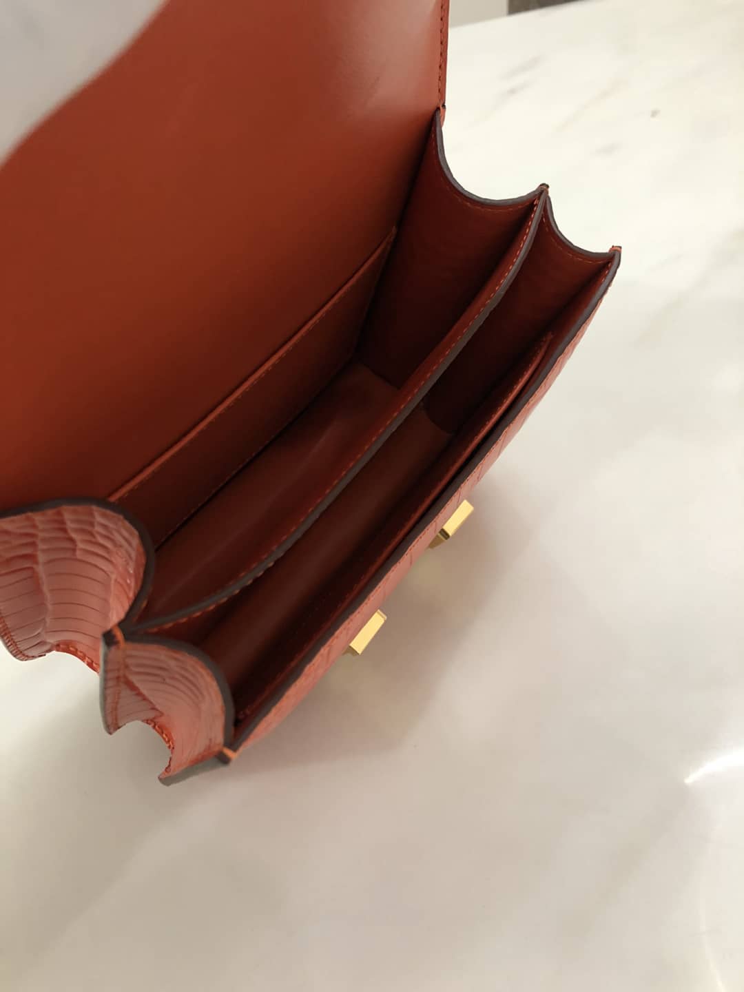 Hermes Replica Constance 18CM Crocodile Shiny Bag