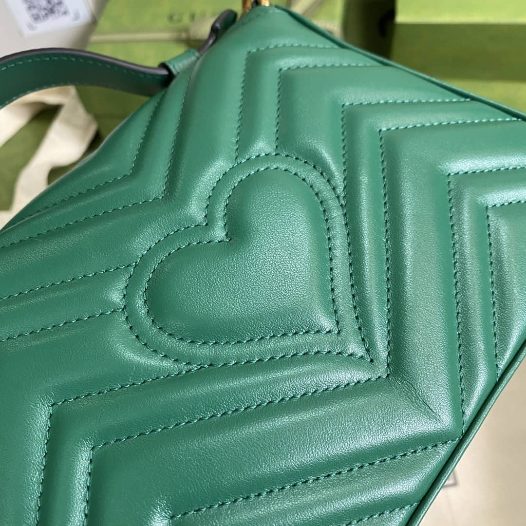 Gucci GG Marmont Mini Leather Top Handle Crossbody Bag 547260 Replica