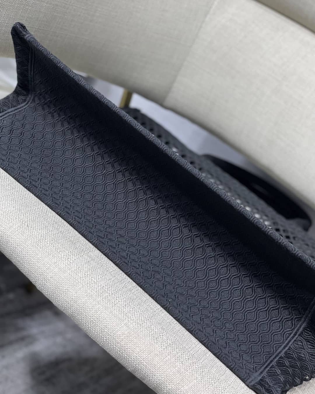 Christian Dior Mesh Book Tote Bag