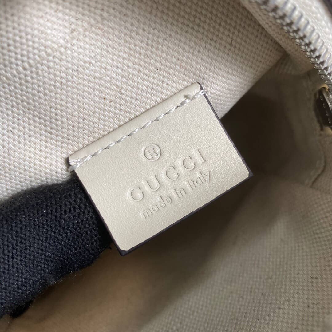 Gucci GG Embossed Mini Bag Replica White 658553