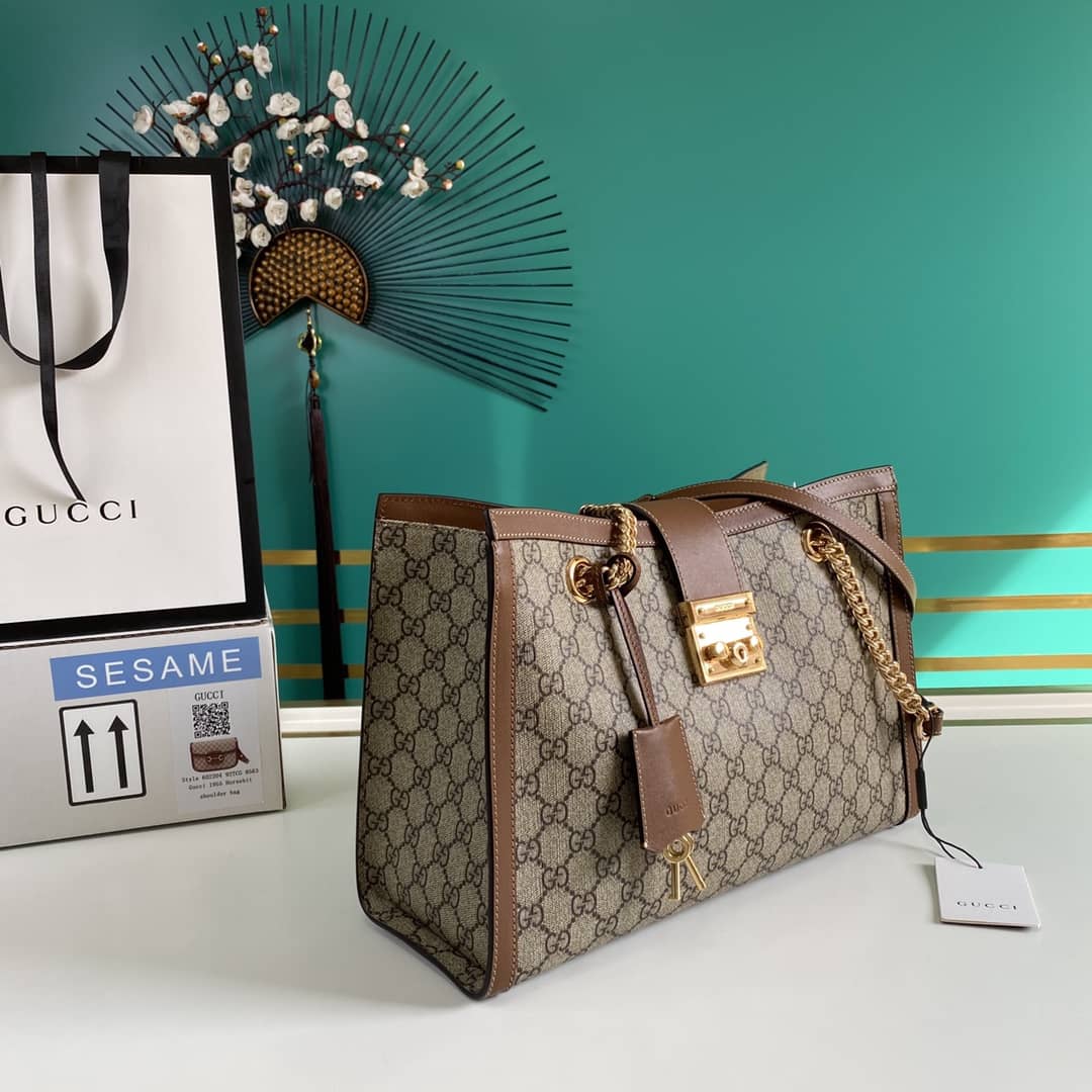 Gucci Padlock GG Supreme Canvas Shoulder Bag Replica 479197