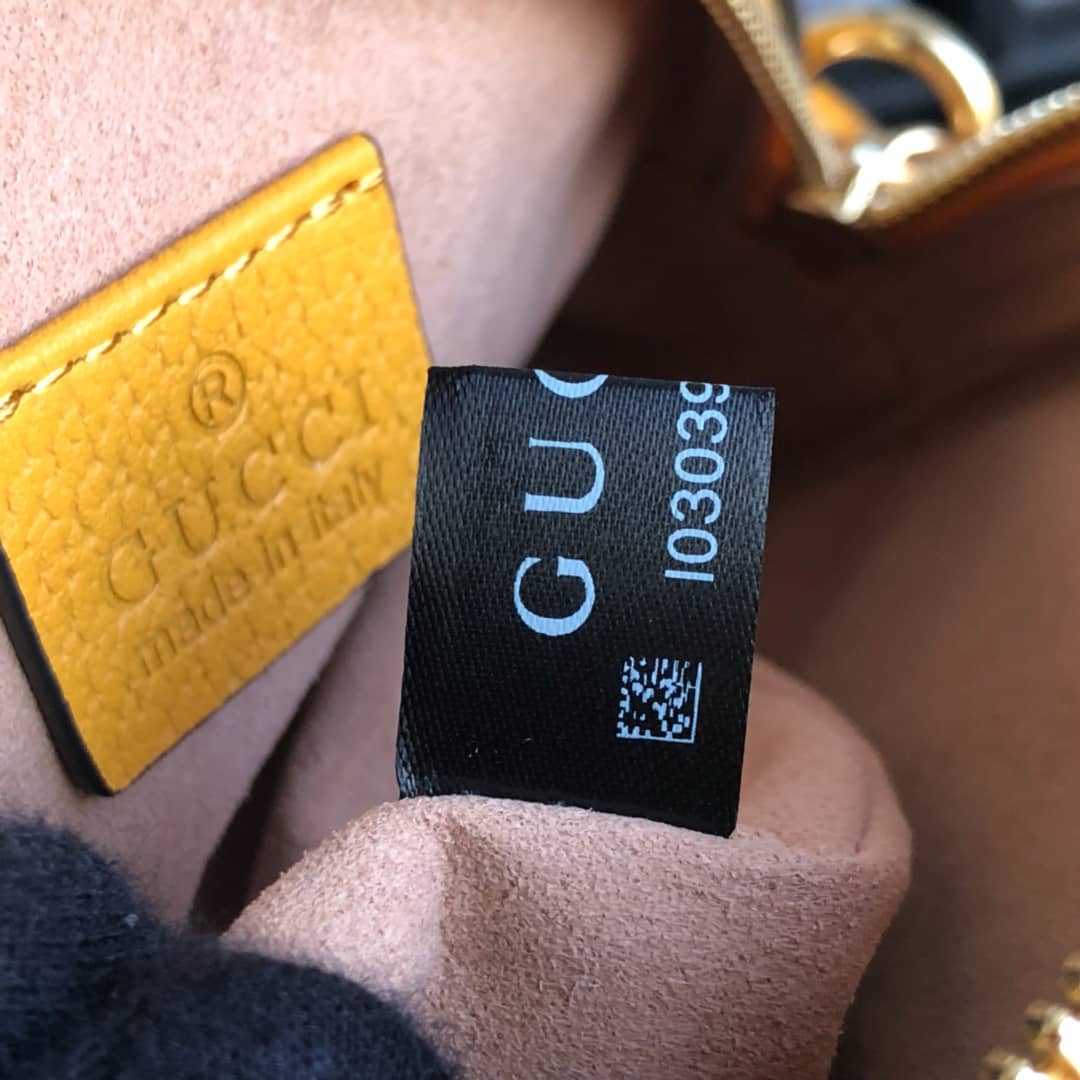 Gucci Ophidia GG Flora Mini Replica Backpack Yellow 598661