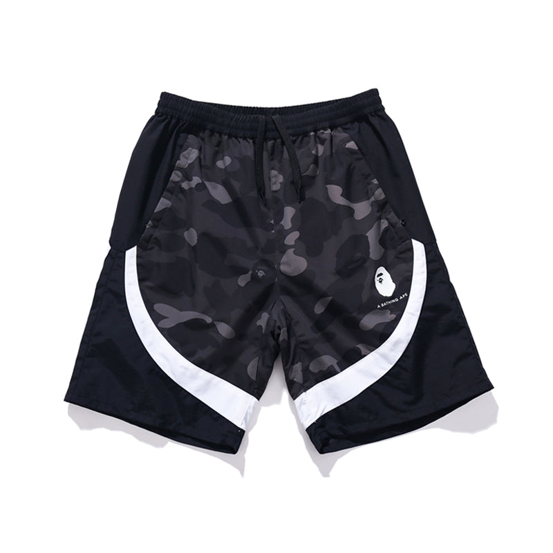 BAPE APE Shorts Camo Blue Red Black Pants HDCP8710