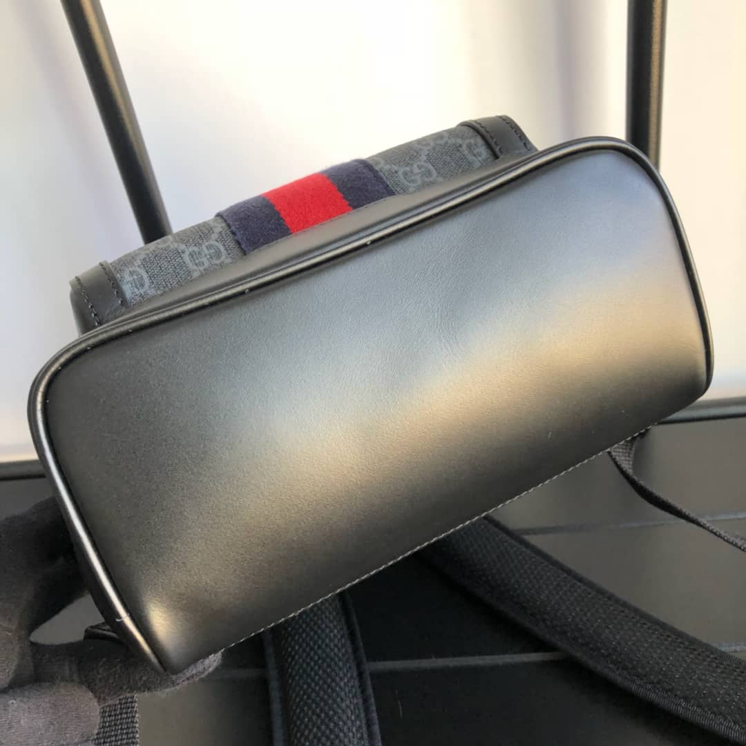 Gucci Ophidia Flora Small GG Supreme Canvas Replica Backpack Gray 547965