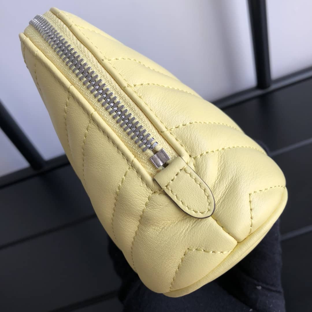 Gucci GG Marmont Quilted Vanity Bag Replica Yellow 625690