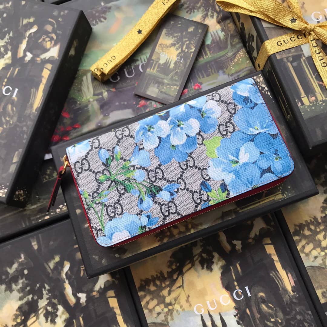 Gucci Bloom Dupes Full Zipper Wallet 404071