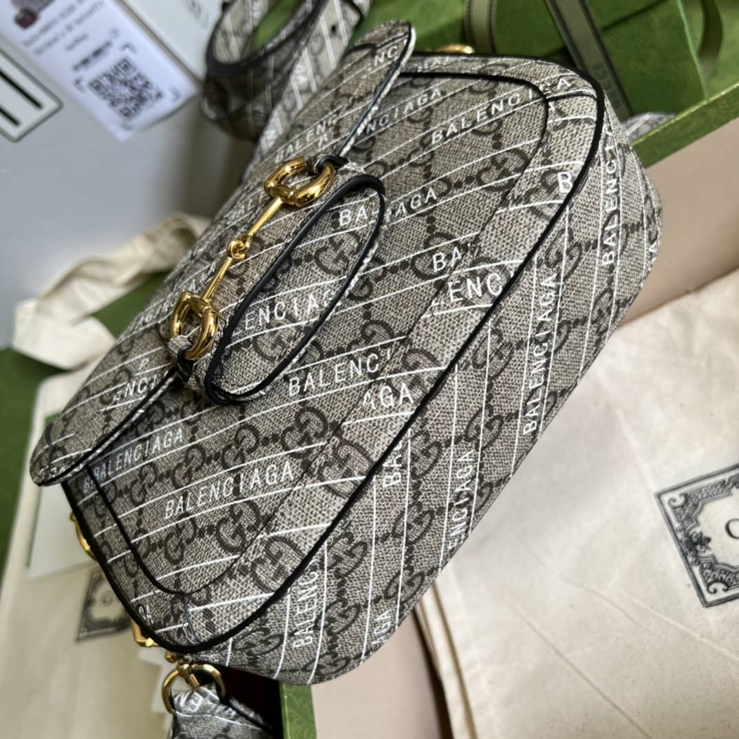Gucci 1955 Horsebit Supreme GG Canvas Mini Shoulder Bag Replica 658574