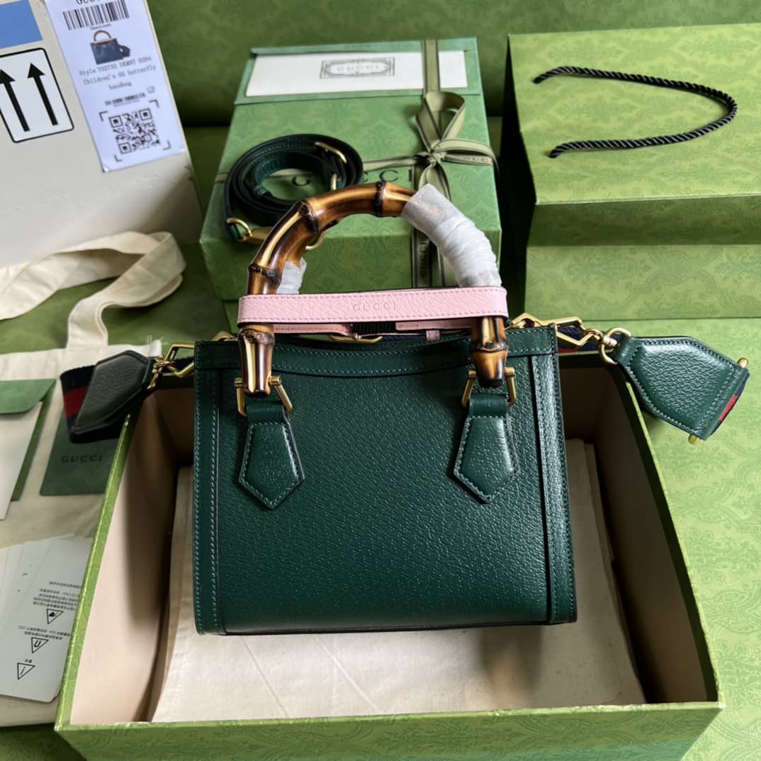 Gucci Diana Mini Tote Green 702732 Replica Bag