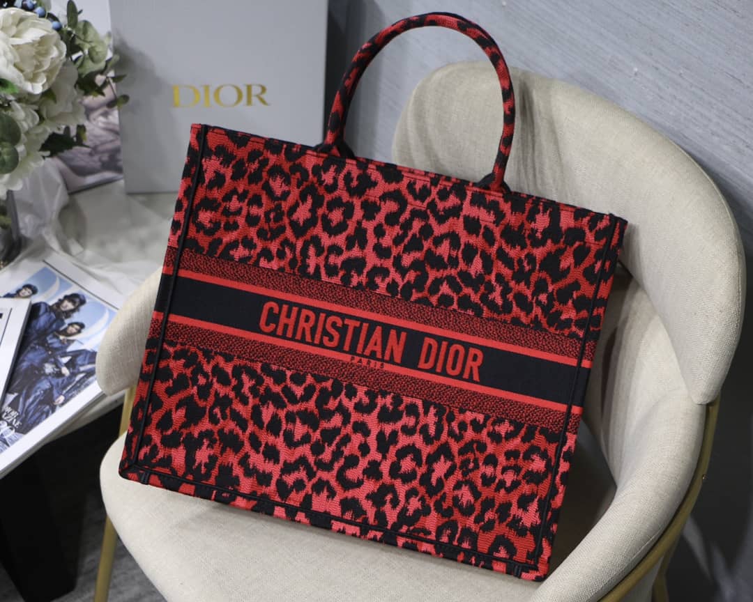 Christian Dior CD Book Embroidery Replica Tote