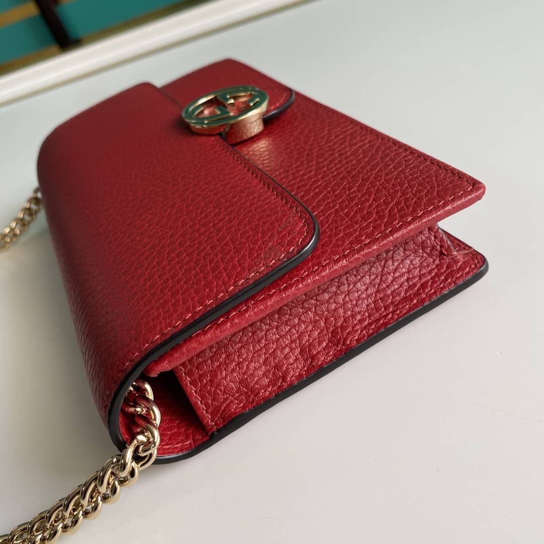 Gucci Interlocking Crossbody Bag Chain Wallet Replica 510314