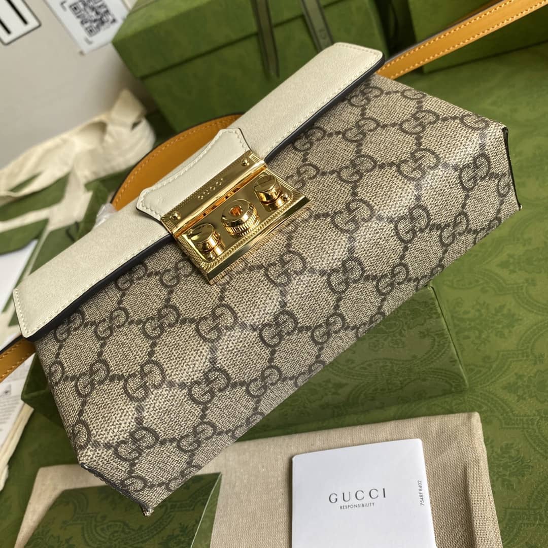 Gucci Padlock GG Supreme Canvas Top Handle Mini Bag Replica 652683