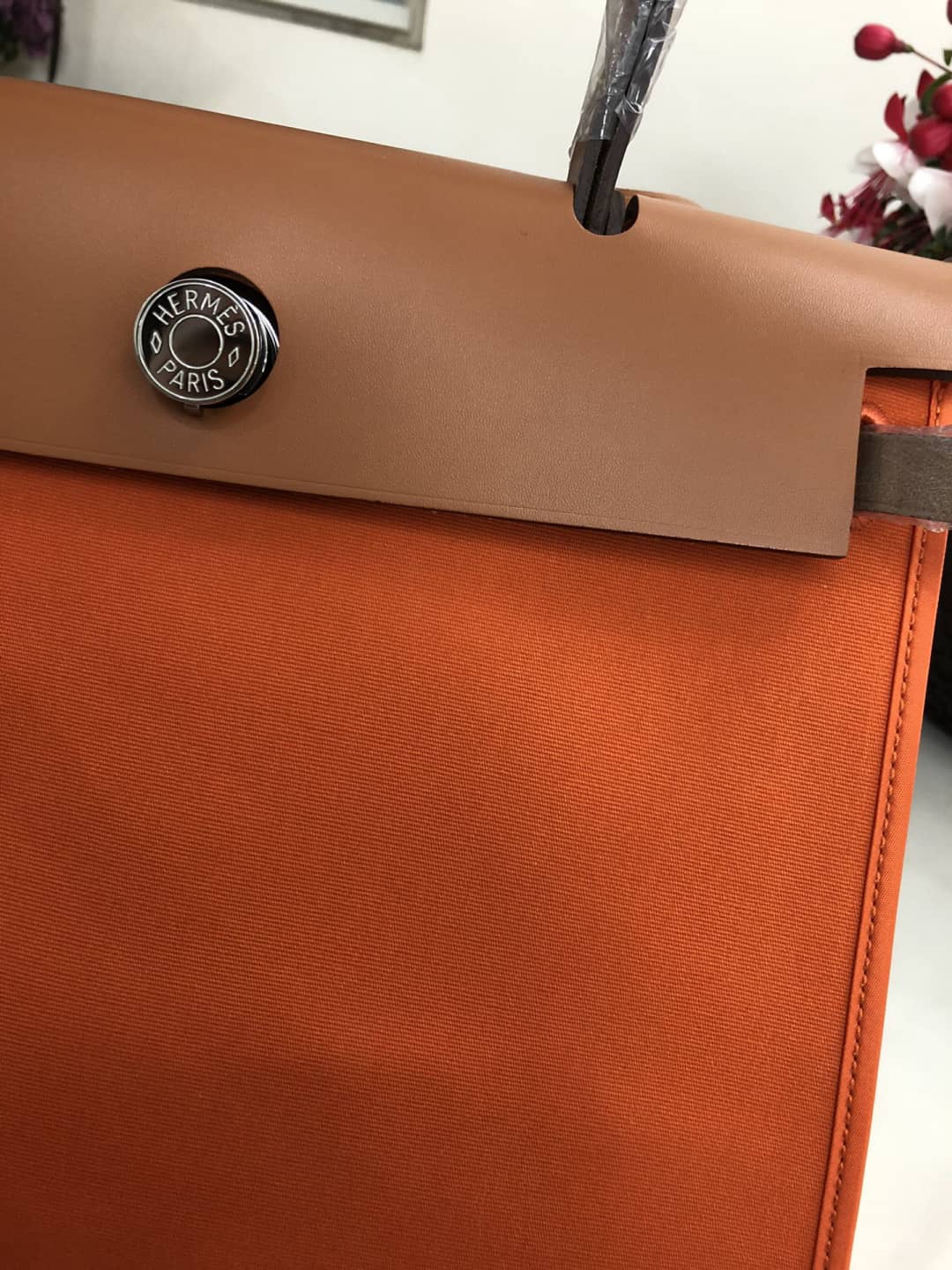 Hermes Bag Replica 31 Canvas Leather HerBag