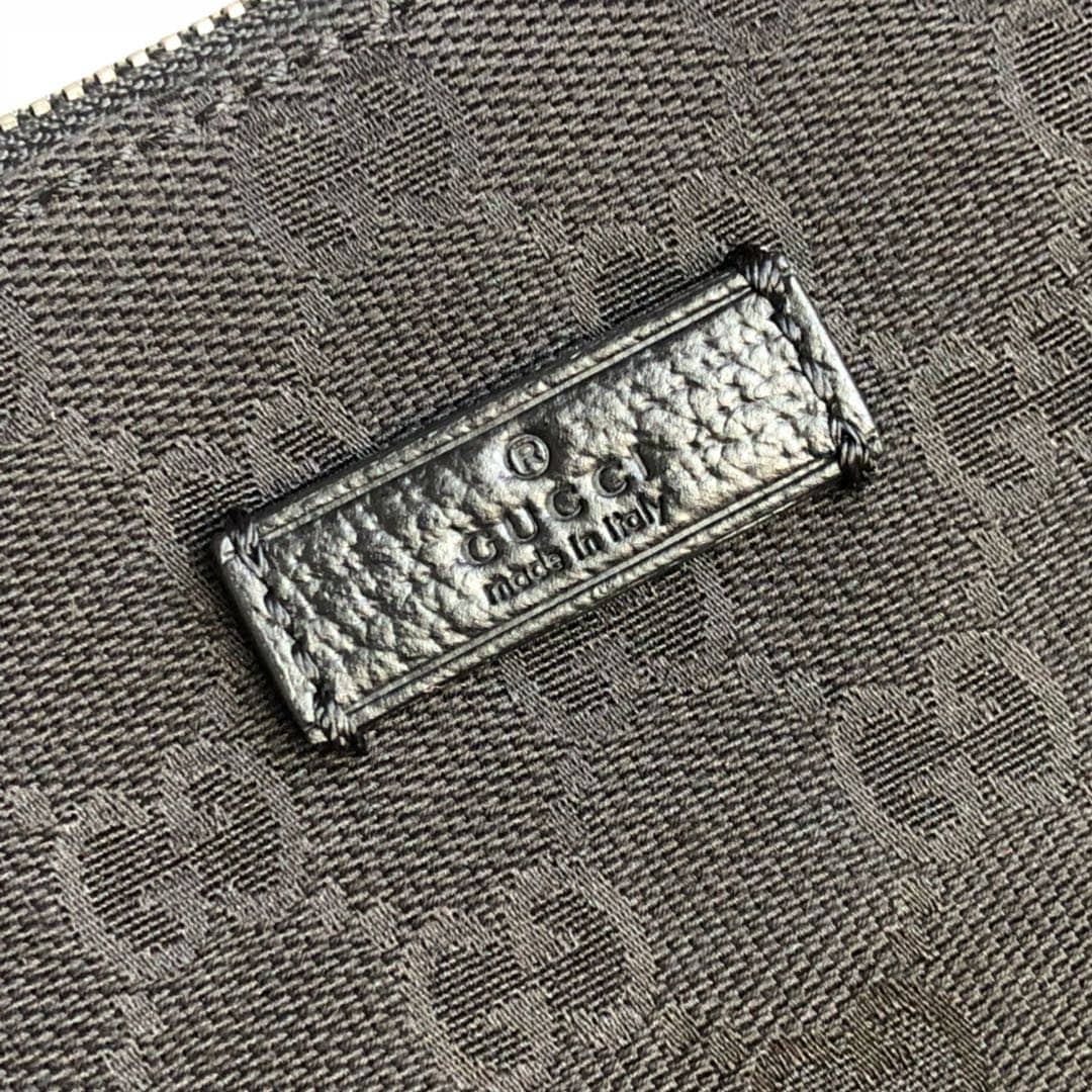 Gucci GG Canvas Shoulder Bag Replica Black 110054