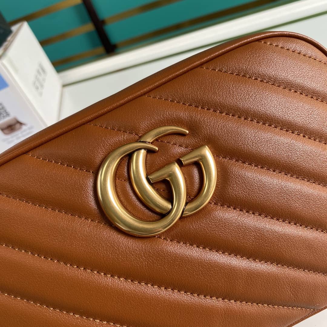 Gucci Marmont Dupe GG Small Matelassé Shoulder Bag Replica 447632