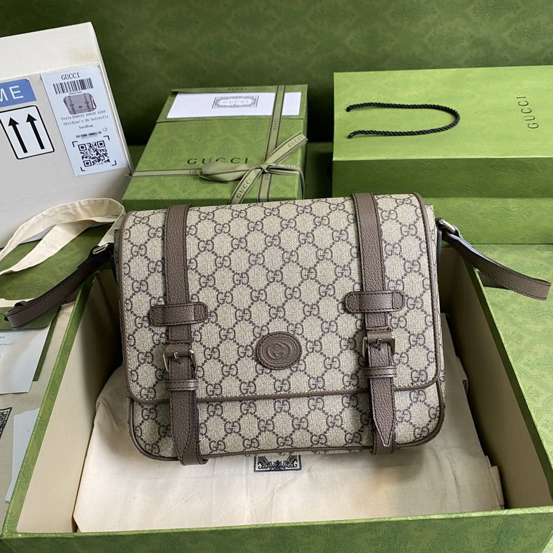 Gucci Mens GG Supreme Canvas Messenger Bag Replica 658542