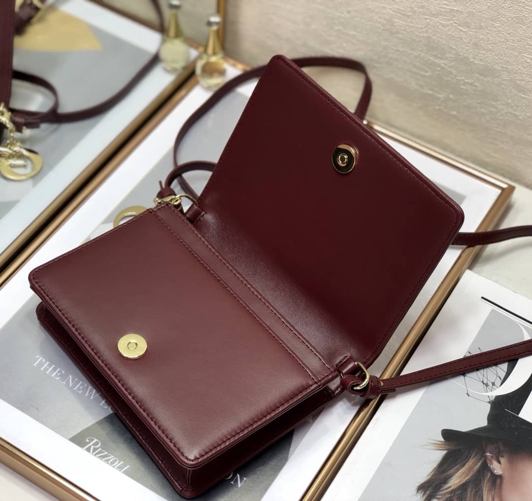 Lady Dior Dupe Cannage Calfskin Pouch