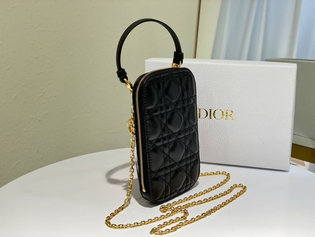Lady Dior Dupe Lambskin 18CM Phone Holder