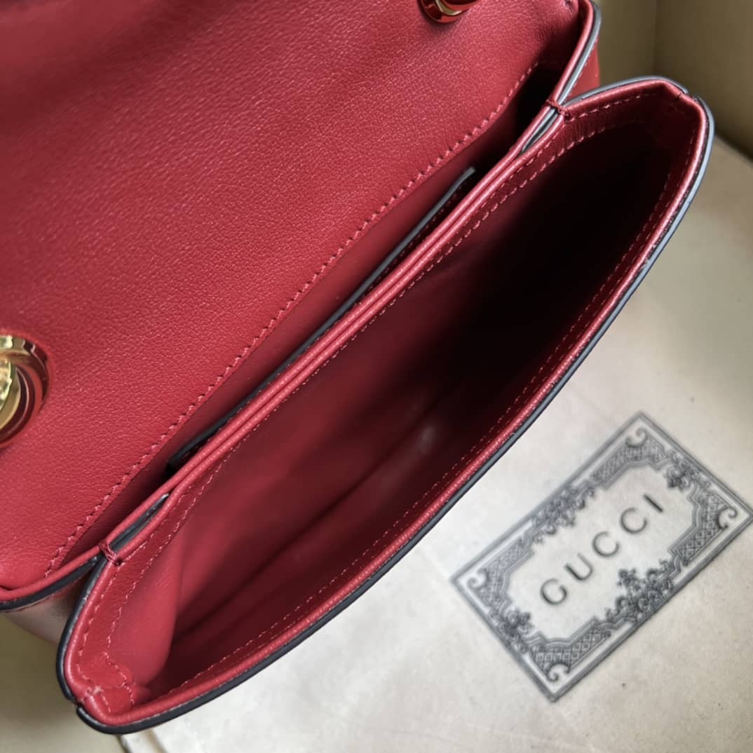 Gucci Blondie Mini Bag Red 698643 Replica Crossbody Bag